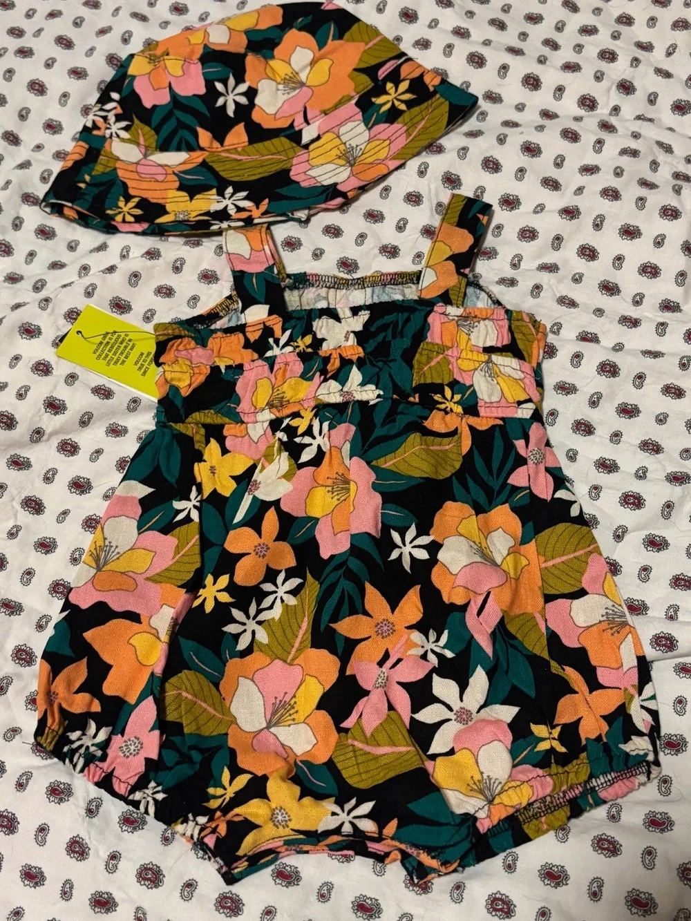 Volcom Romper and Bucket Hat